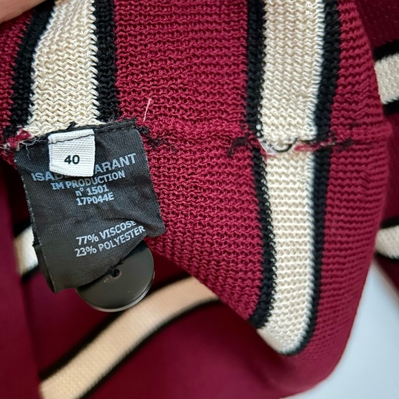 Isabel Marant Étoile striped button pullover sweatshirt - Picture 4 of 6